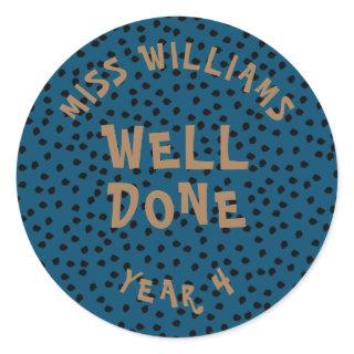 Good Work Teacher Encouragement  Star Sticker