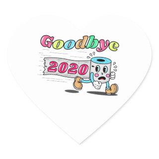 Goodbye 2020 - It’s finally over Heart Sticker