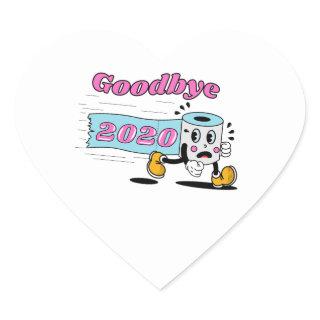 Goodbye 2020 - It’s finally over Heart Sticker