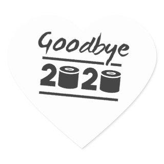 Goodbye 2020 Toilet paper – it’s finally over Heart Sticker