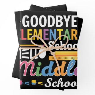 Goodbye Elementary School Hello Middle School  Sheets