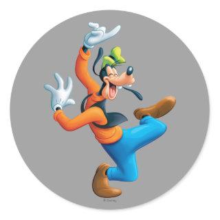 Goofy | Dancing Classic Round Sticker