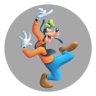 Goofy | Dancing Classic Round Sticker