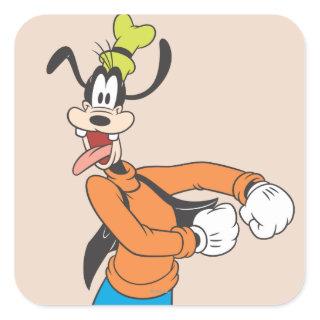 Goofy | Excited Square Sticker