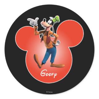 Goofy | Mickey Head Icon Classic Round Sticker