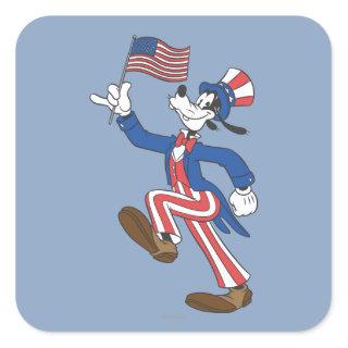 Goofy | Patriotic Square Sticker