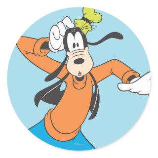 Goofy | Scratching Head Classic Round Sticker