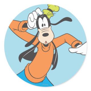 Goofy | Scratching Head Classic Round Sticker