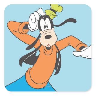 Goofy | Scratching Head Square Sticker