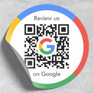 Google Reviews | Business Review Link QR Code Classic Round Sticker
