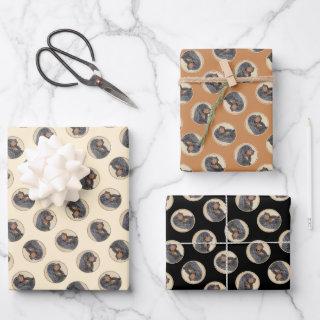 Gordon Setter Painting Black Cute Original Dog Art  Sheets