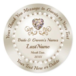 Gorgeous Personalised Wedding Stickers for Favours