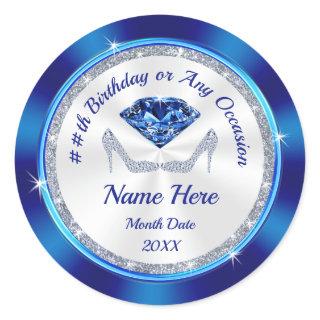 Gorgeous Personalized Birthday Stickers for Favors