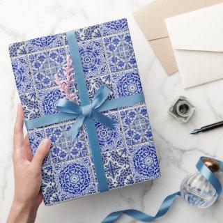 Gorgeous Vintage Pattern Blue and White Tiles