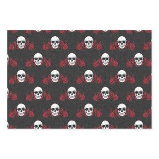 Gorgeously Gothic Red & Black Skull