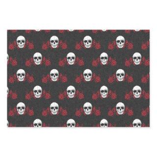 Gorgeously Gothic Red & Black Skull