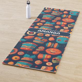 Gorgon Retro Colorful Personalized Pattern Yoga Mat