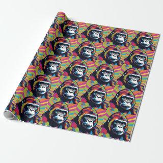 Gorilla Pop Art Cartoon Drawing
