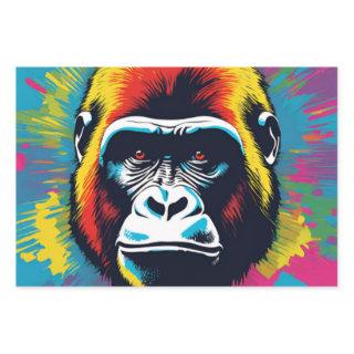 Gorilla Pop Art Cartoon Drawing  Sheets