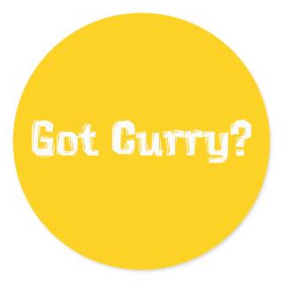 Got Curry Gifts Classic Round Sticker