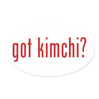 got kimchi? oval sticker