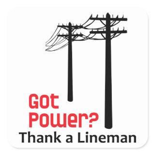 Got Power Square Sticker