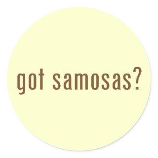 got samosas? classic round sticker
