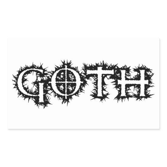 Goth Rectangular Sticker