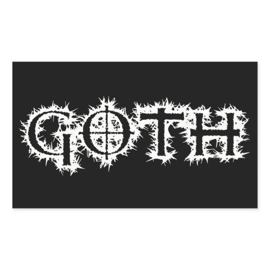 Goth Rectangular Sticker