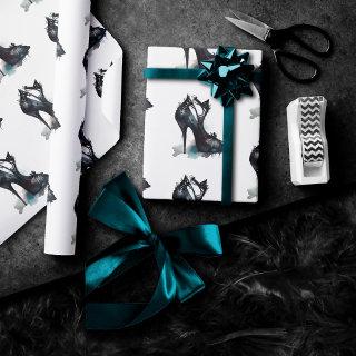 Goth Vogue | Teal Splash and Stiletto High Heel