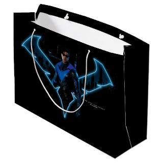 Gotham Knights Nightwing in Logo Large Gift Bag