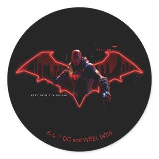 Gotham Knights Red Hood in Logo Classic Round Sticker