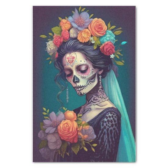 Gothic Bride in Lonely Tears,  Tissue Paper