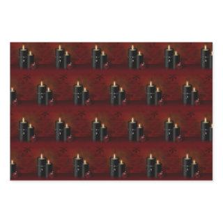 Gothic Christmas Candles Ornament  Sheets