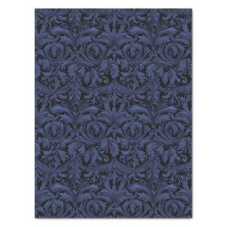 Gothic Jacquard Swirls Decoupage - Light Blue  Tissue Paper