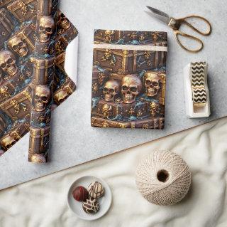 gothic pirate theme birthday skull treasure chest