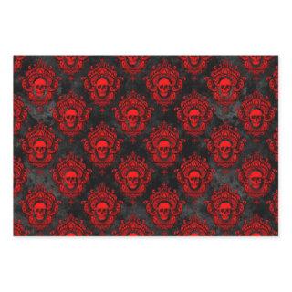 Gothic Red and Black Skull