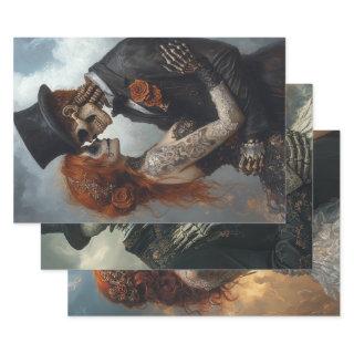 Gothic Skeleton, Proposal, Wedding, Honeymoon  Sheets