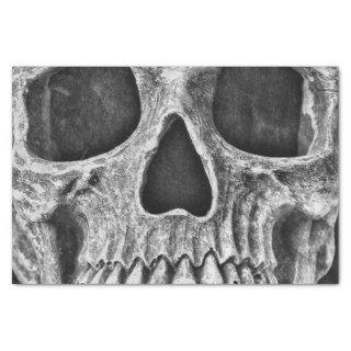 Gothic Skull Black And White Grunge Cool Tissue Paper