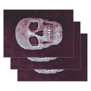 Gothic Skull Head Purple Cool Spooky Design  Sheets