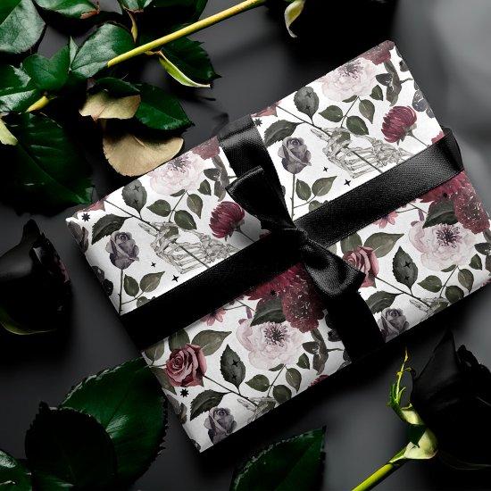 Gothic Watercolor Roses & Flowers Pattern  Sheets