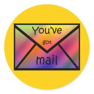 gotmail classic round sticker