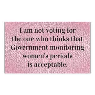 Government Monitoring Rectangular Sticker