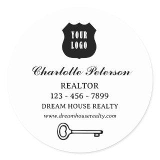 Grab Attention With Real Estate Classic Round Sticker