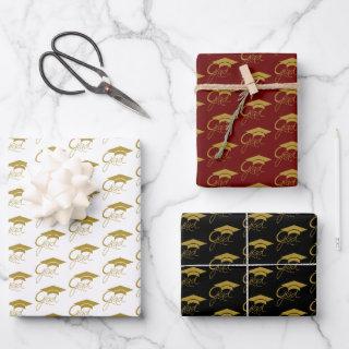 Grad Elegant Gold Graduation Cap  Sheets