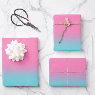 Gradient Aura Pink And Blue  Sheets