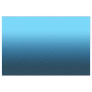 Gradient blue ombre tissue paper