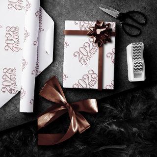Graduate Blush Script | Classy Pink Brush on White