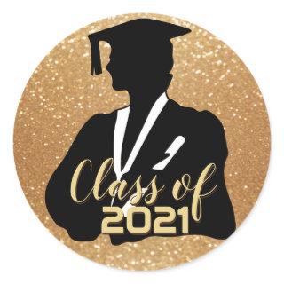 Graduate Girl Student - Class of 20XX Classic Round Sticker