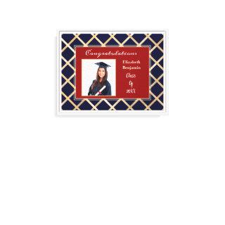 Graduate Graduation Class Gold Diamond Photo Canvas Print